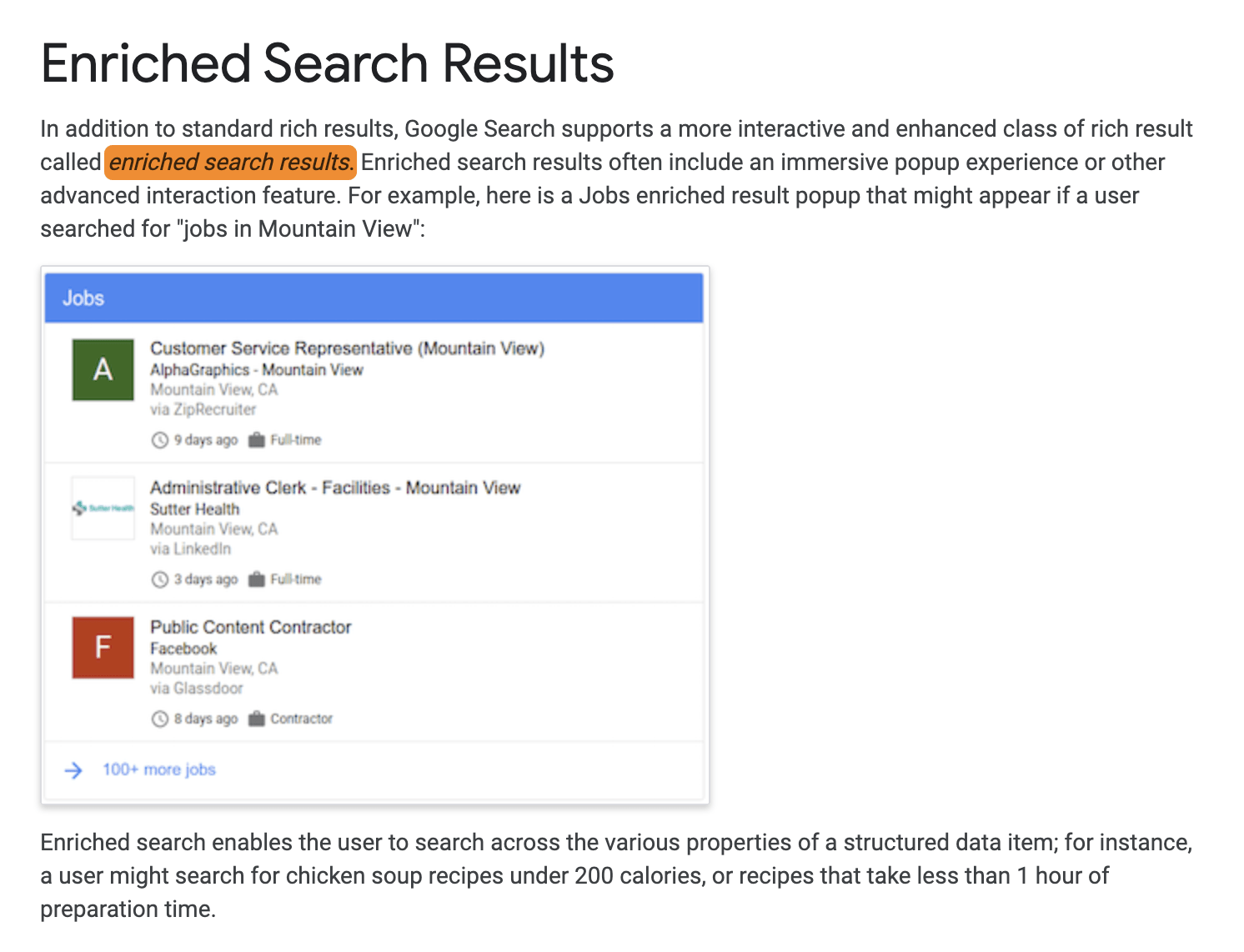 7 jobs enriched result