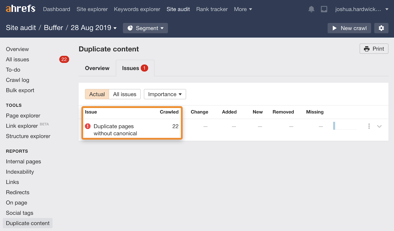 14 duplicate pages site audit