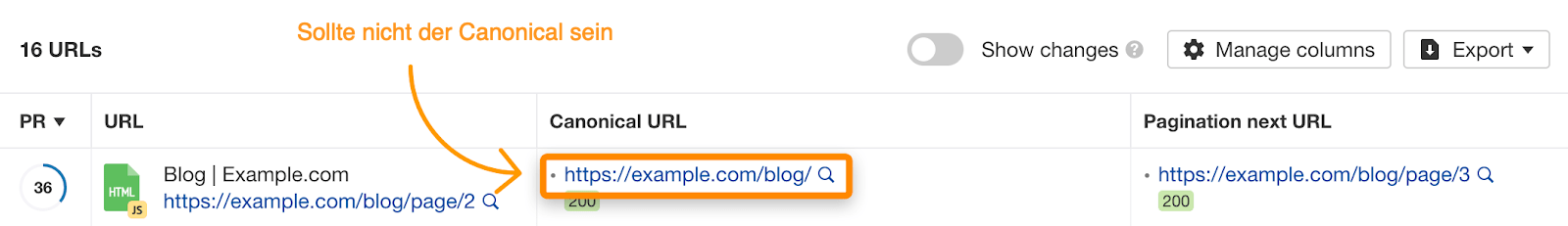 canonical site audit