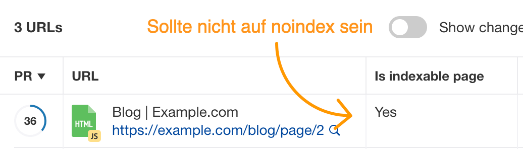 noindexed site audit