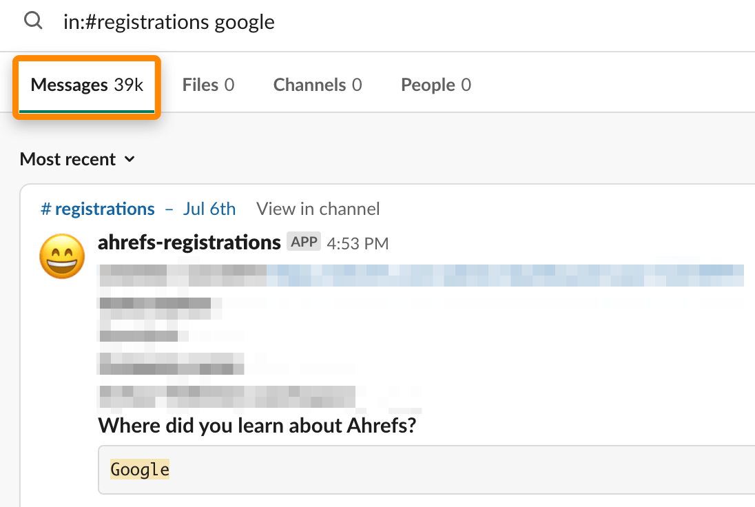 5 ahrefs signups google