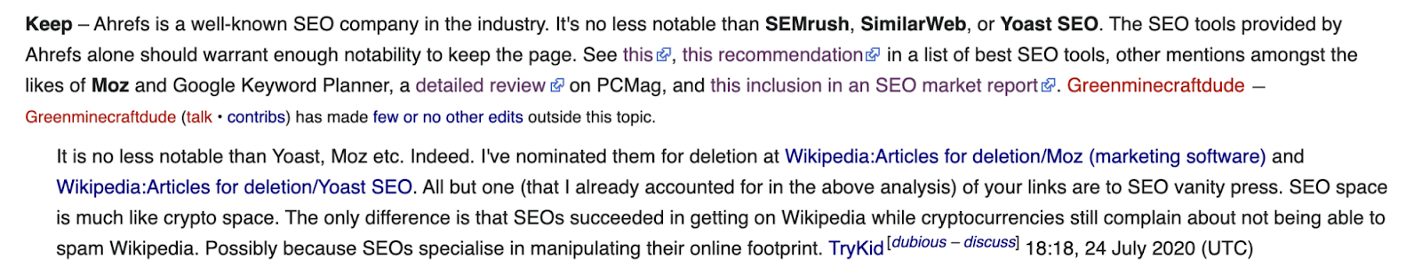 36 deletion page comments