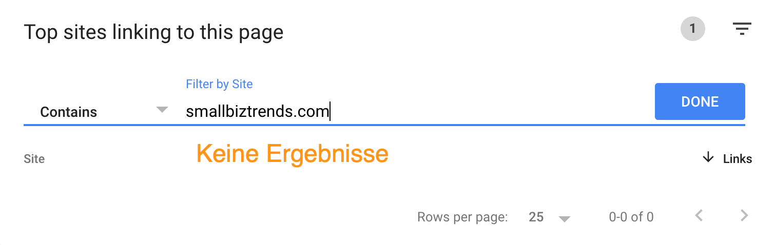 9 no results domain gsc