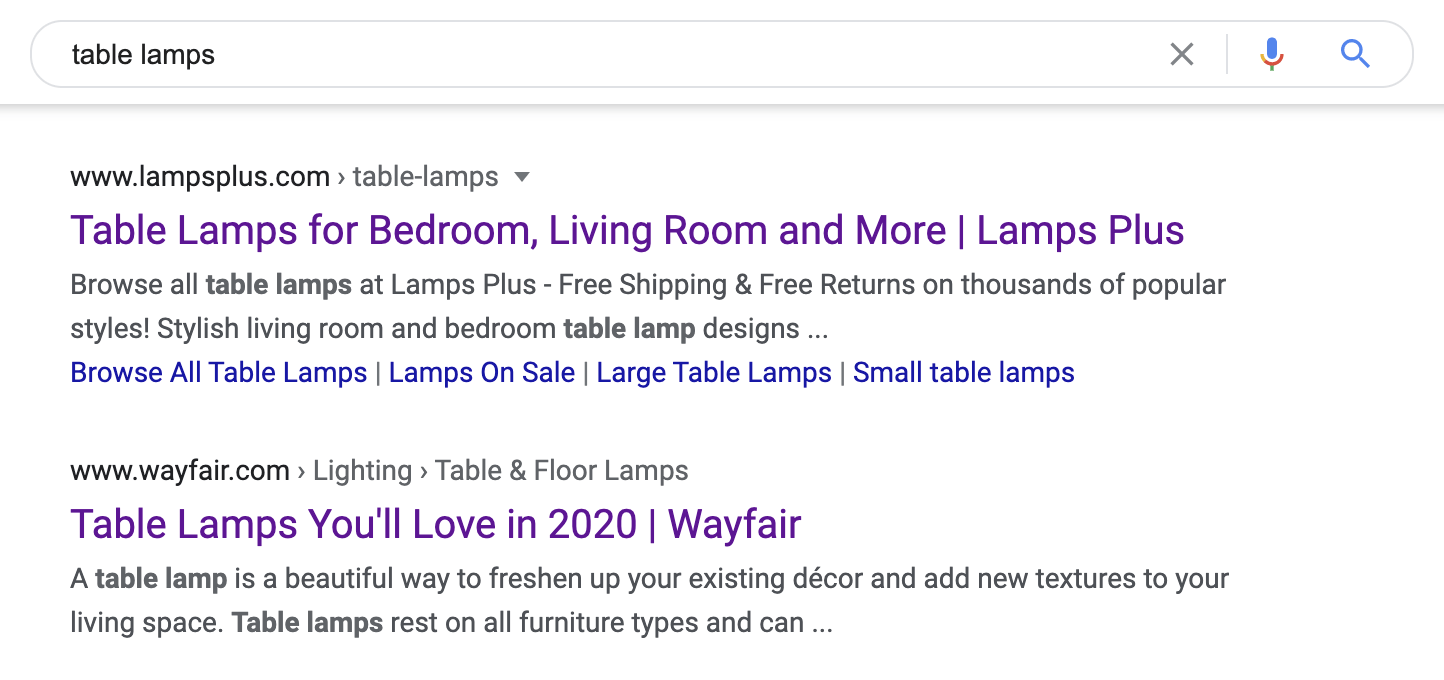 8 ecommerce category pages ranking