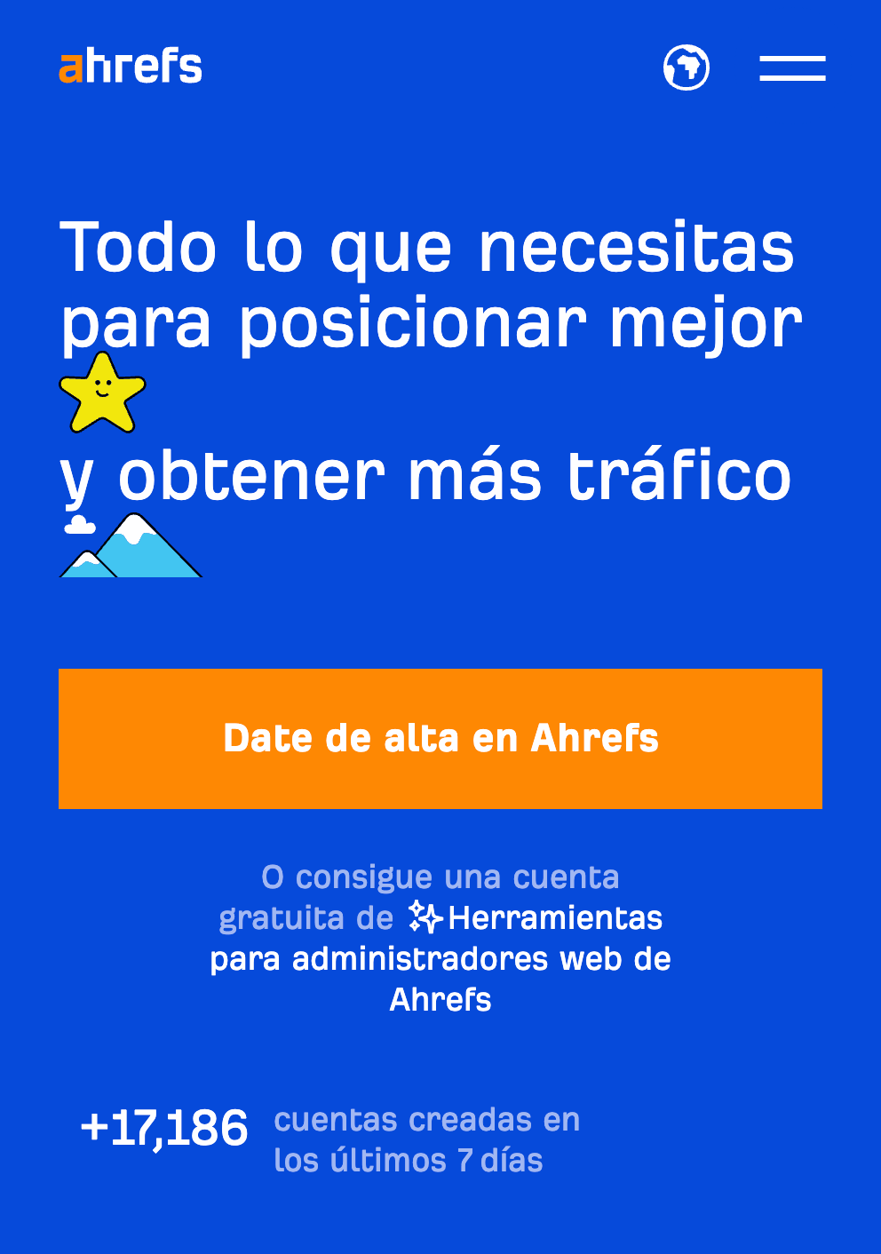 Elemento de navegación "hamburguesa" en el móvil