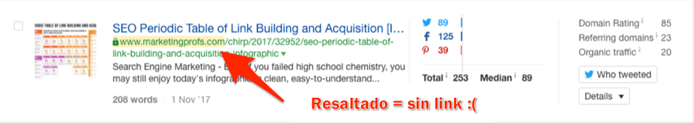 Google Operators Point 6 highlighted no link