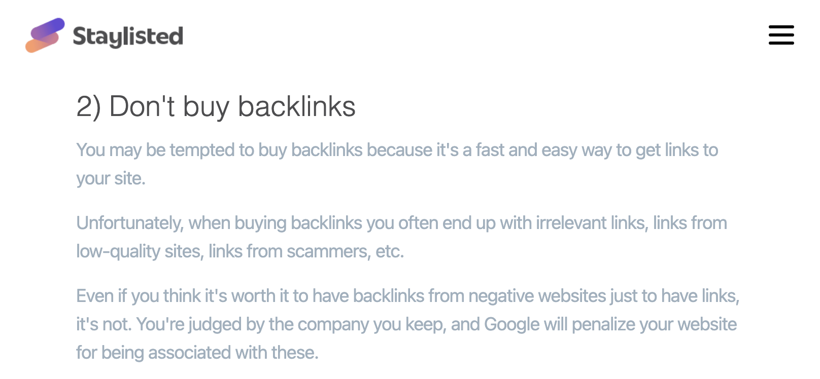 Ejemplo de una posible oportunidad de creación de enlaces.