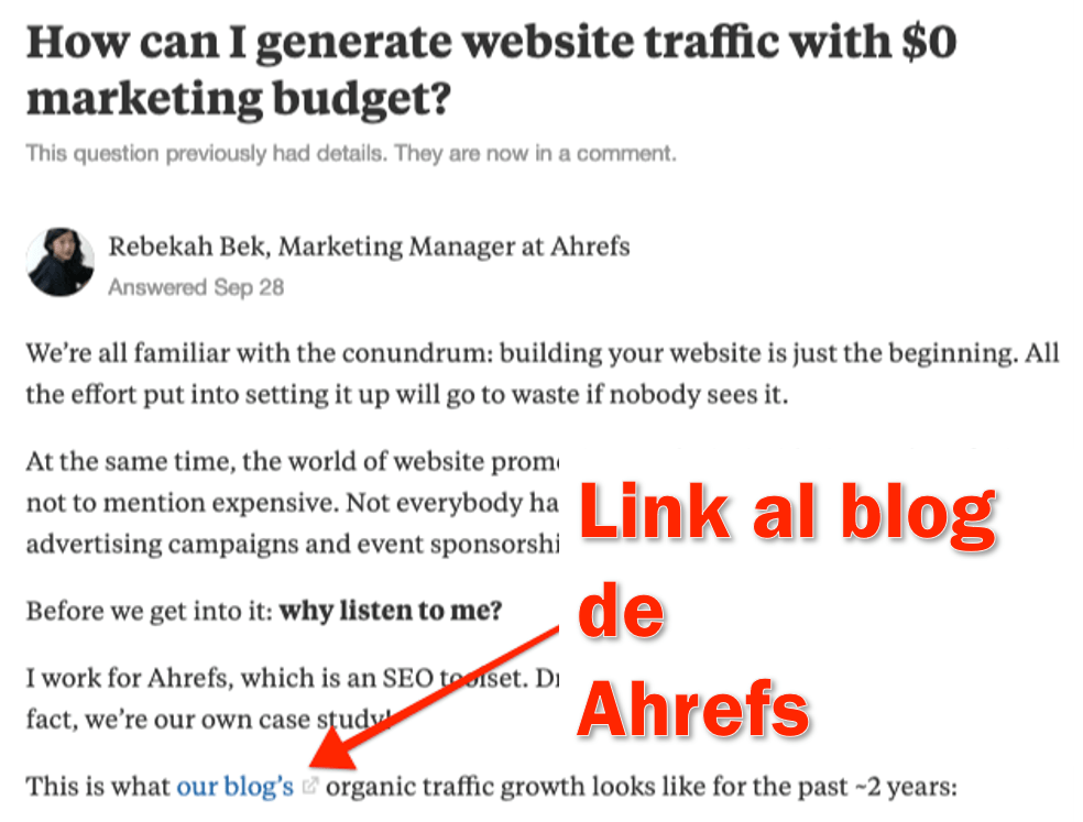 NoFollow Quora Link 1