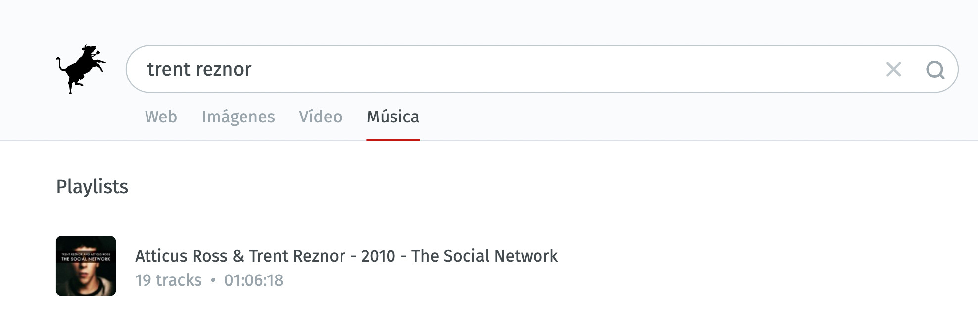 Buscador de música de Swisscows.