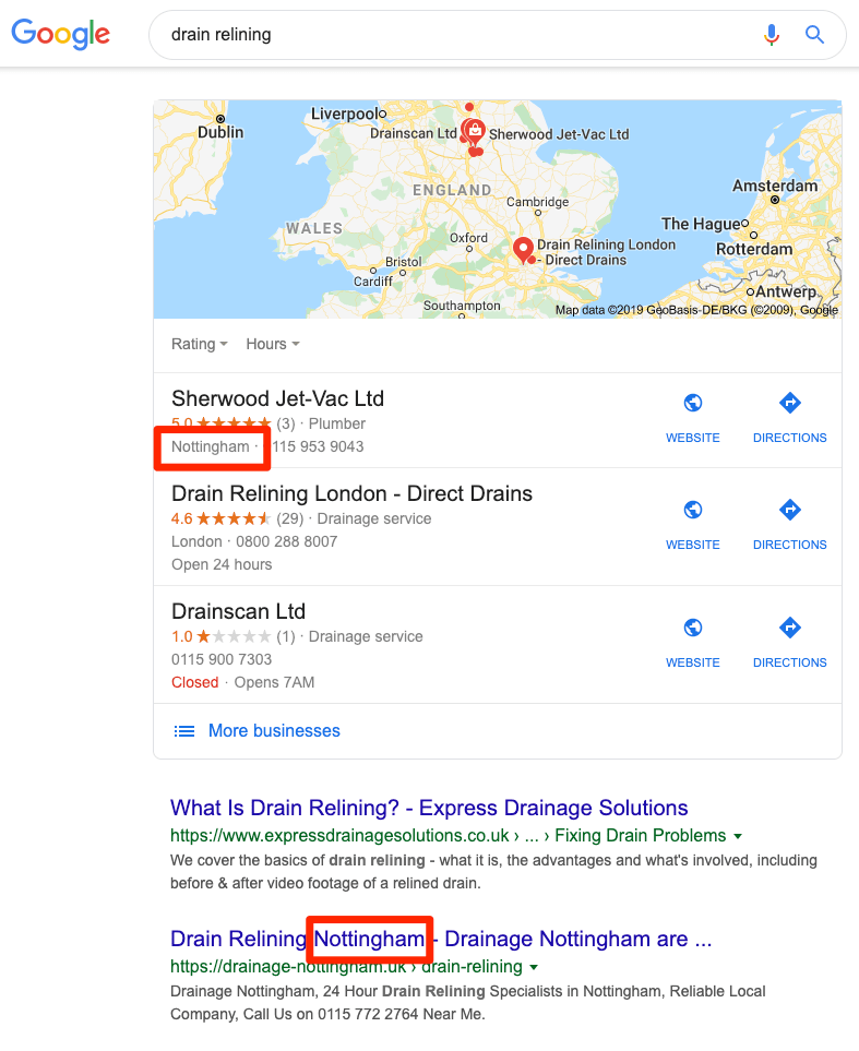 drain relining nottingham