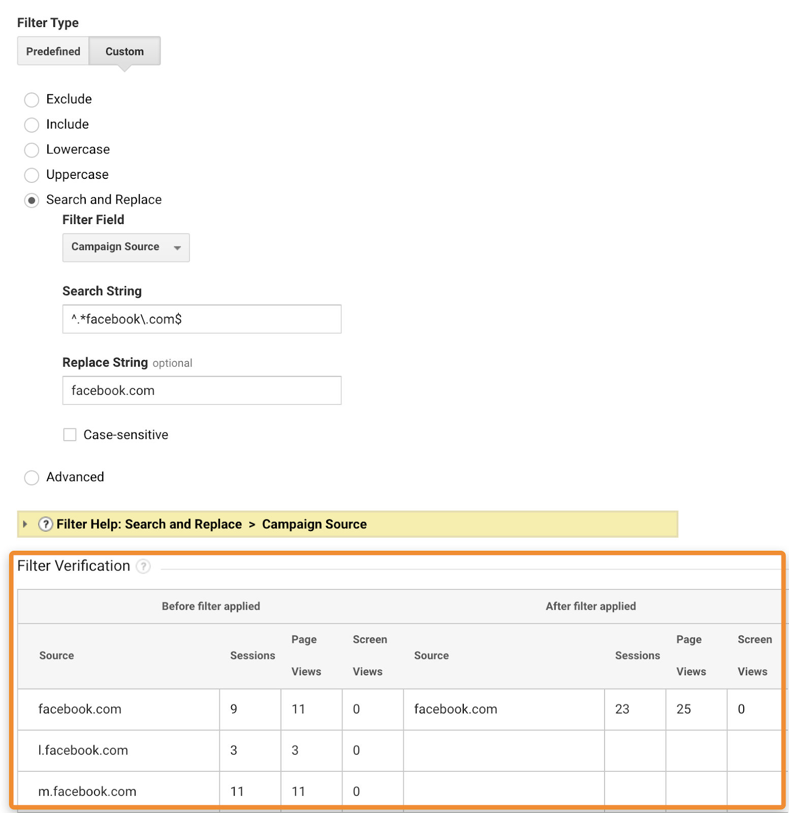 15 filter verification