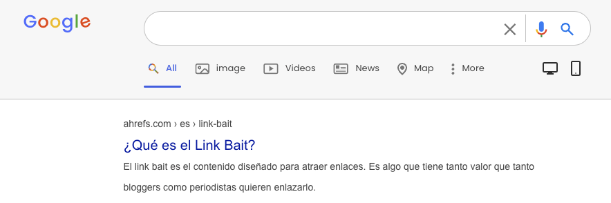 Vista previa en la SERP de Google