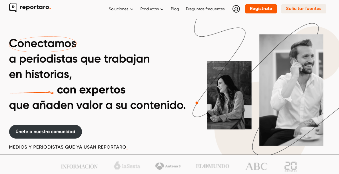 Captura de pantalla de Reportaro