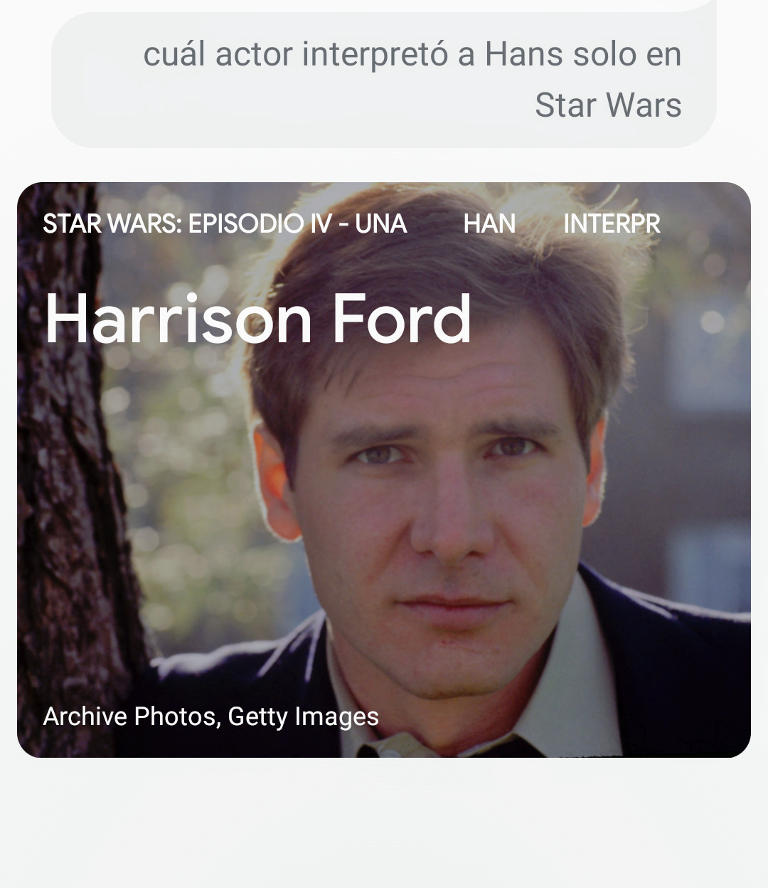 Harrison Ford Hans Solo