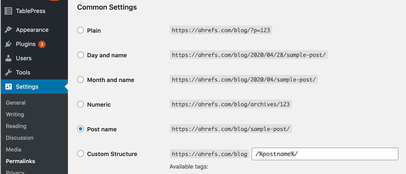 13 wordpress permalinks