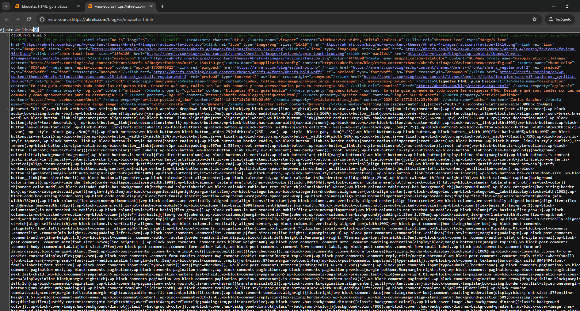 DOM de una página web 