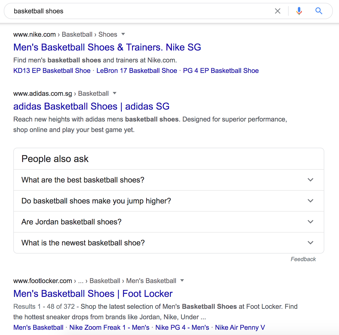 3 basketball shoes serp