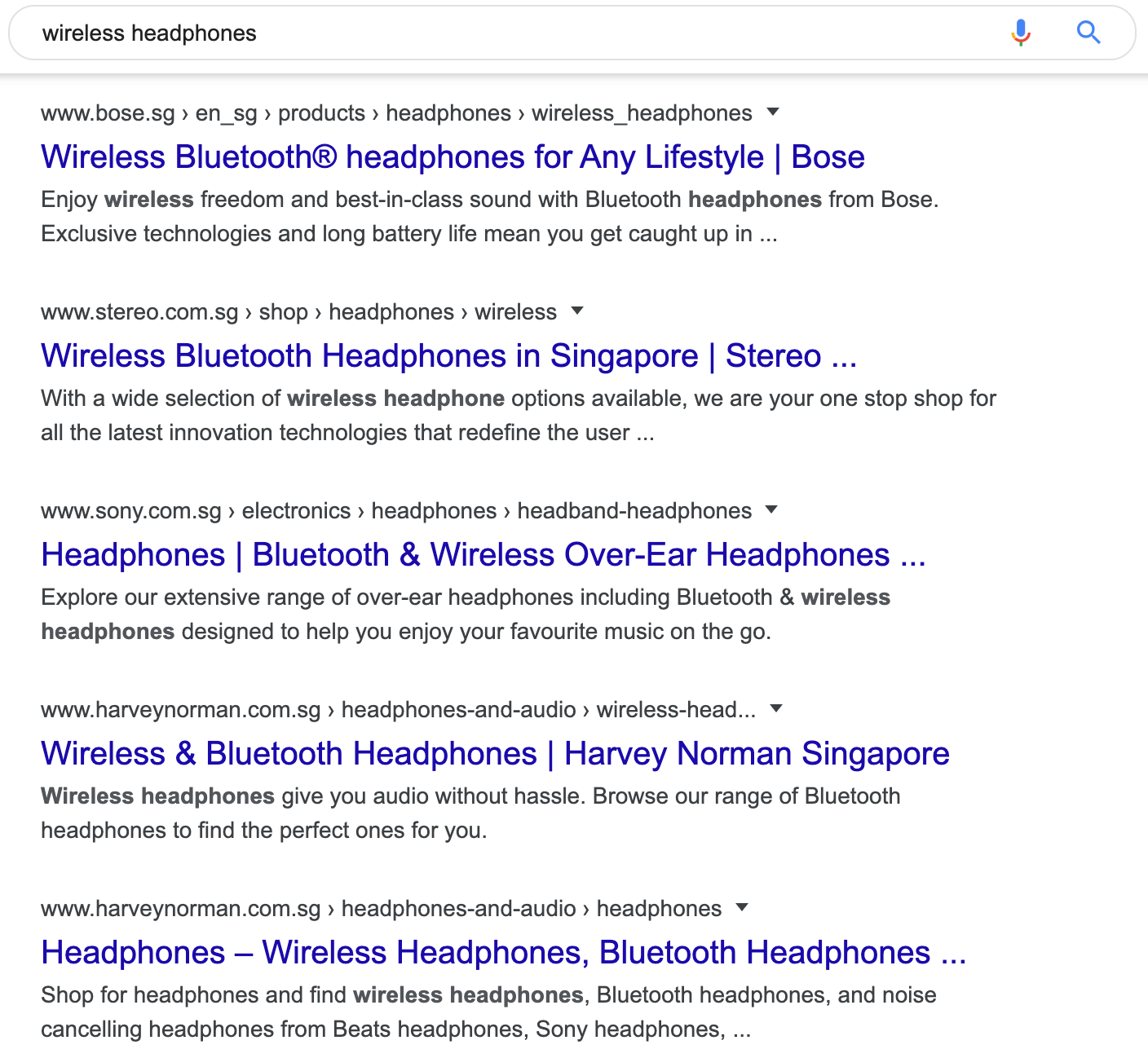 6 wireless headphones serp