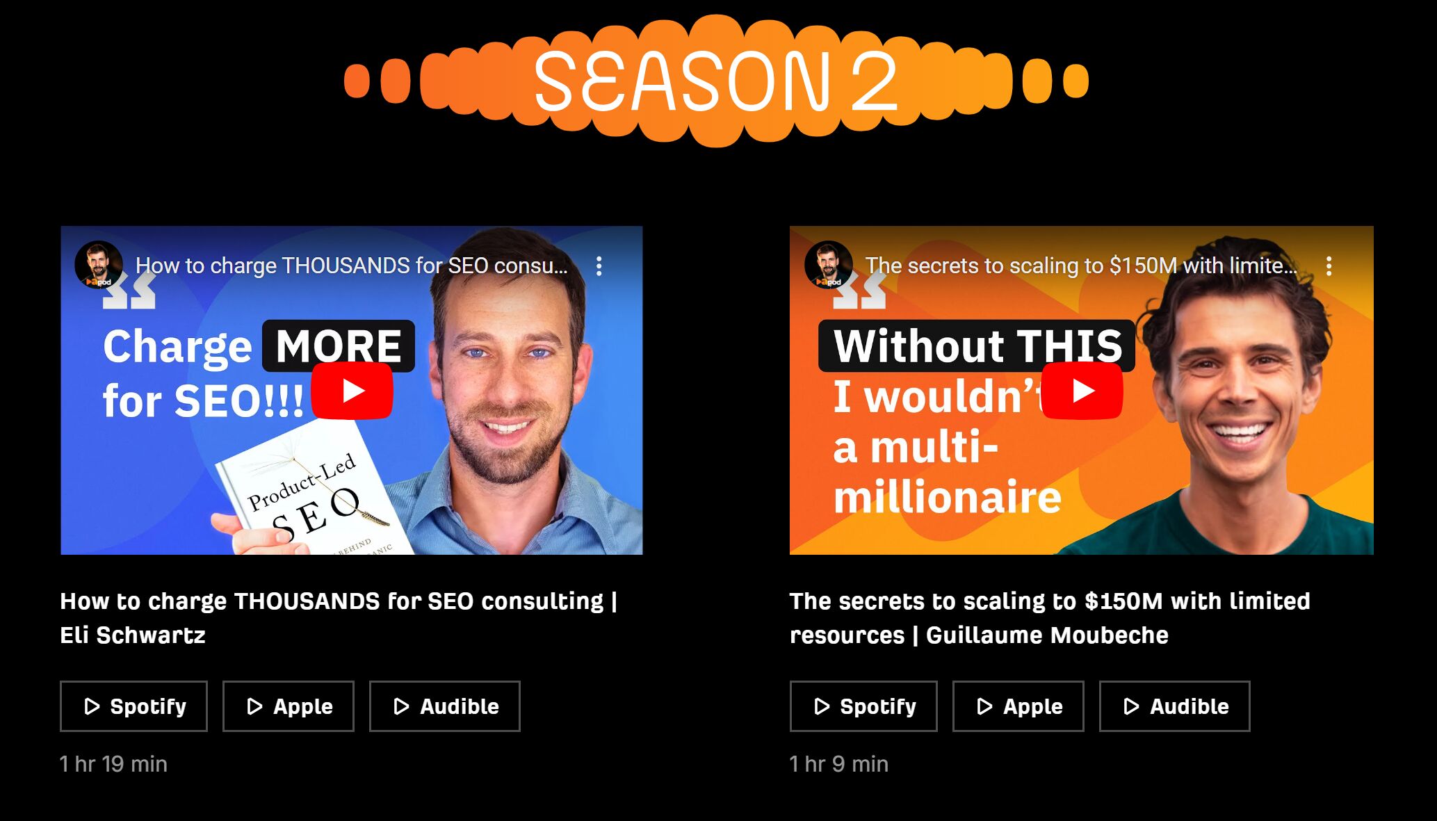 Es muy fácil publicar version del podcast en vídeo. Es justo lo que hacemos con nuestro podcast.