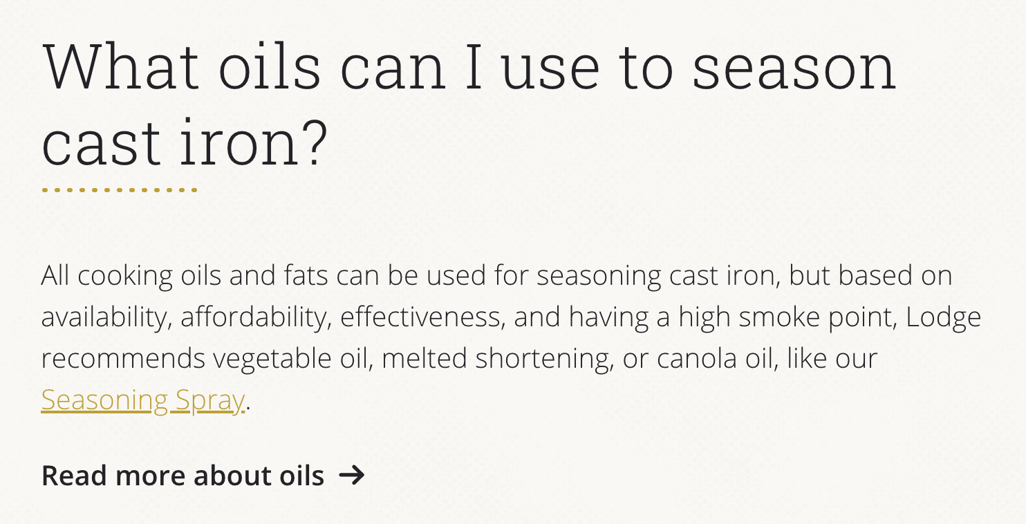 Cast Iron Seasoning How to Season Cast Iron Lodge Cast Iron 1