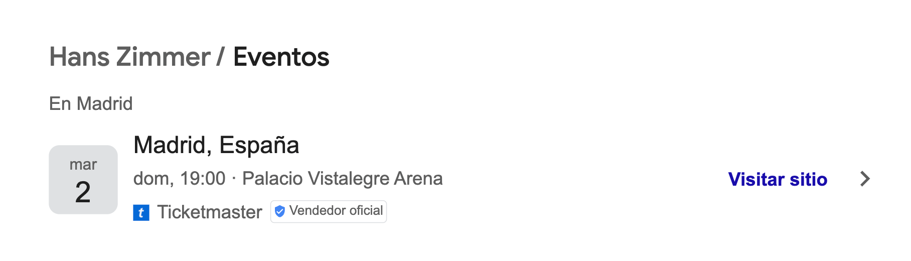 Ejemplo de schema de eventos, vía google.com