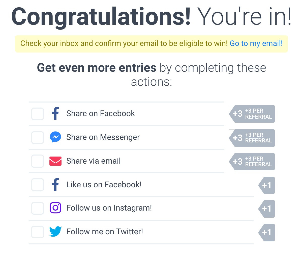 Lista de acciones que pueden hacer los usuarios para mejorar sus posibilidades en KingSumo