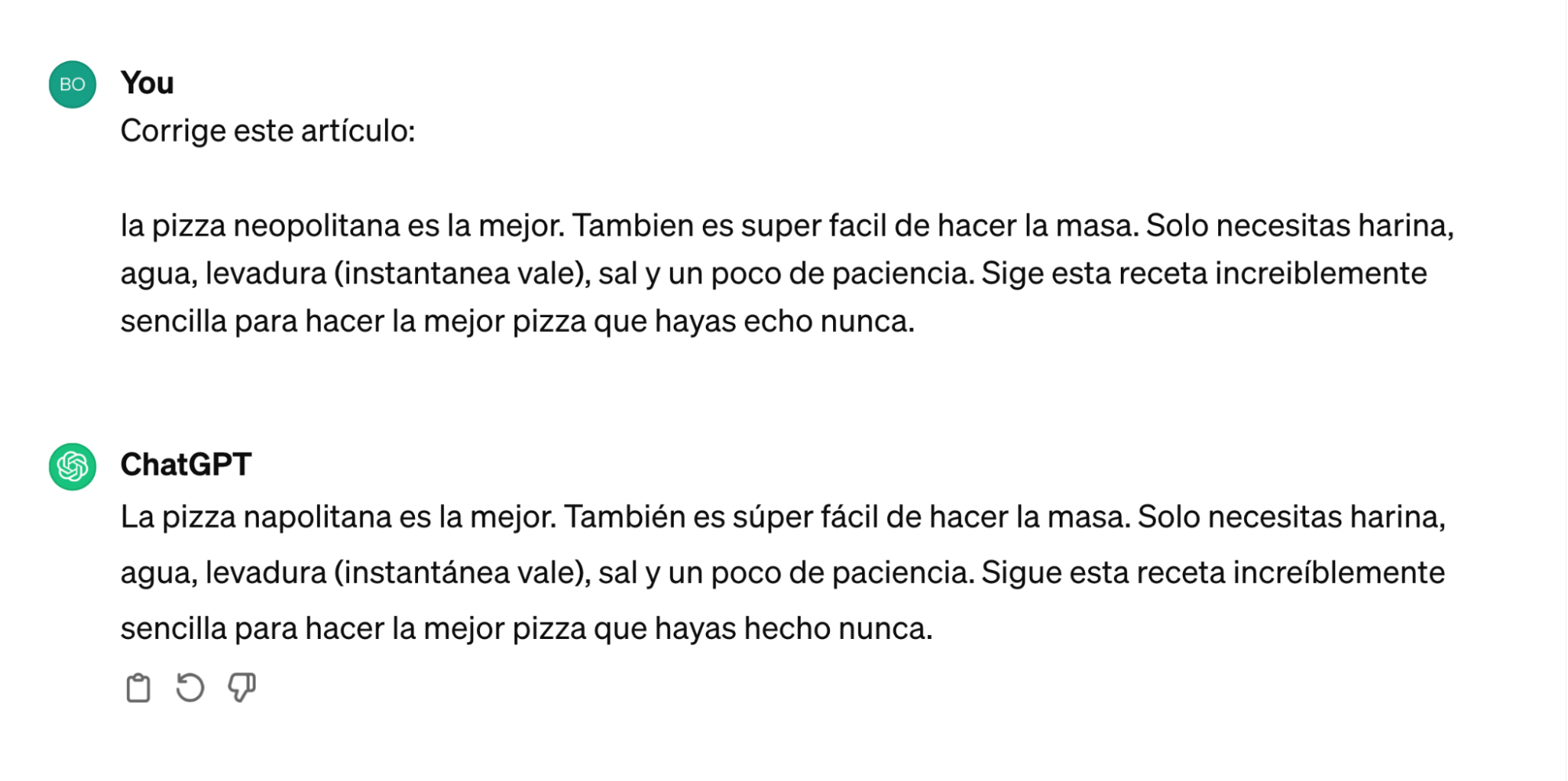 ChatGPT corrigiendo mi contenido y mejorándolo