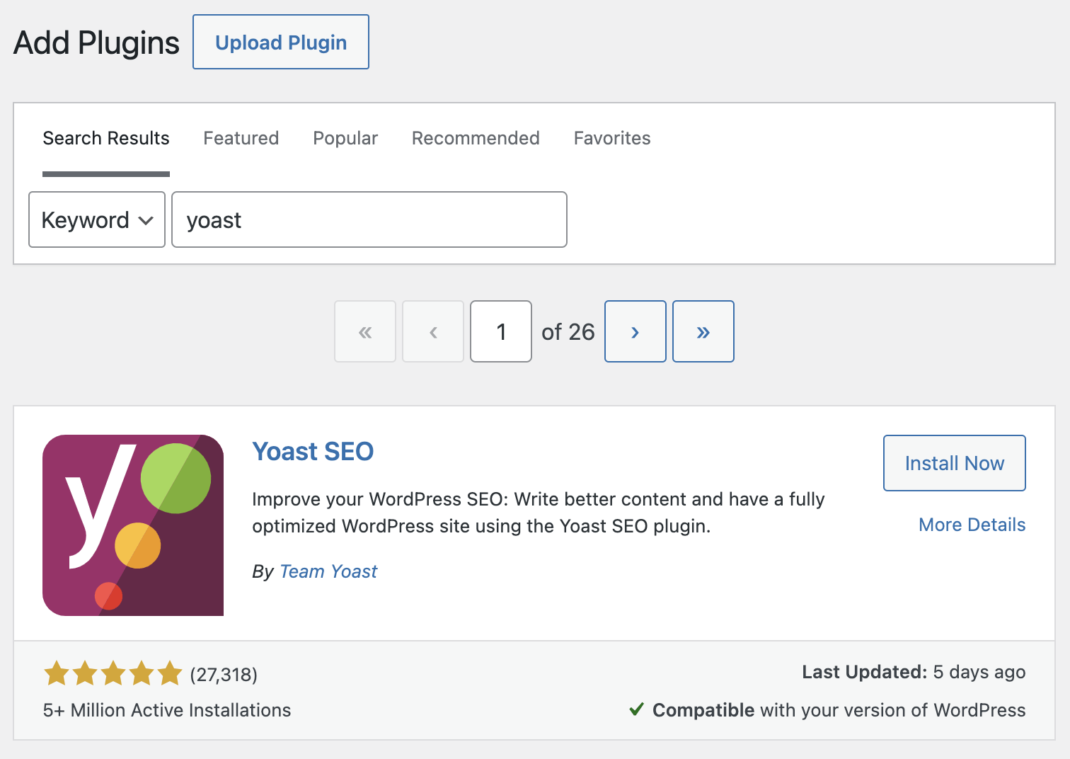 Yoast SEO plugin