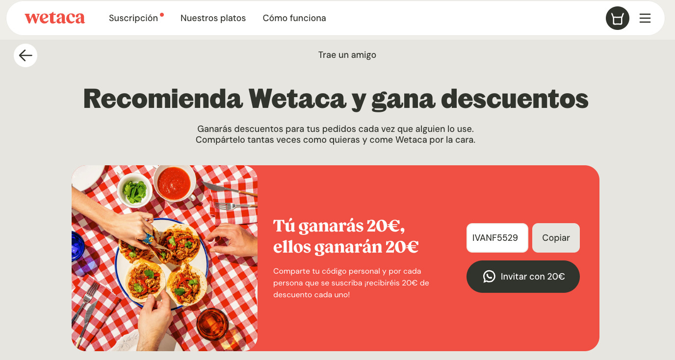 Programa de afiliados de wetaca