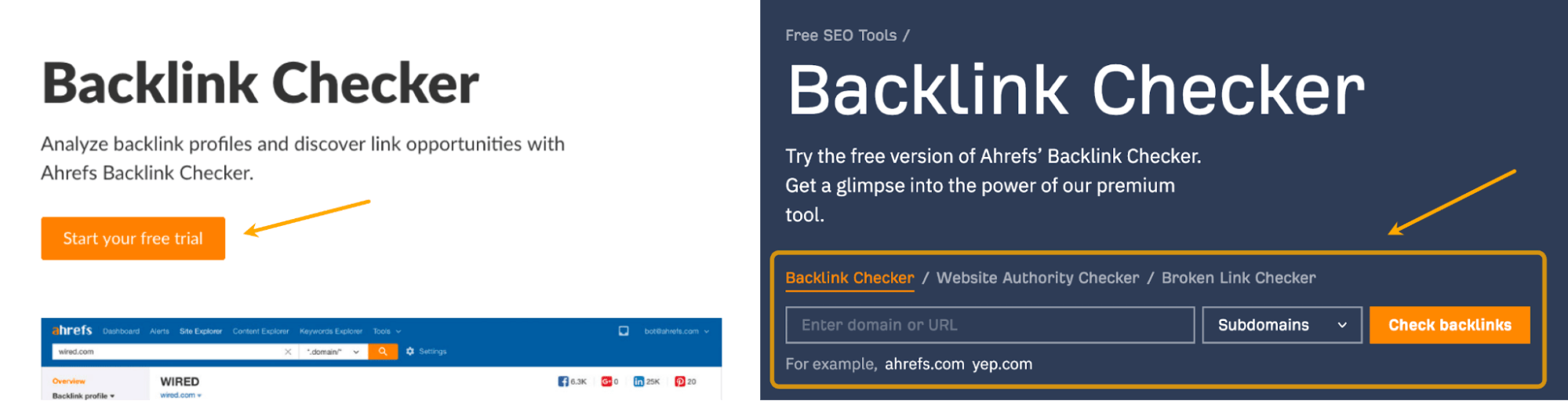 Cambios realizados en una página para adaptarla a la intención de búsqueda