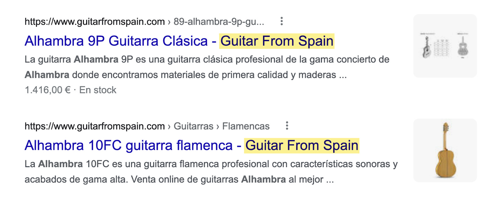 Ejemplos de tiendas de ecommerce que utilizan plantillas para sus etiquetas de título y meta descripciones