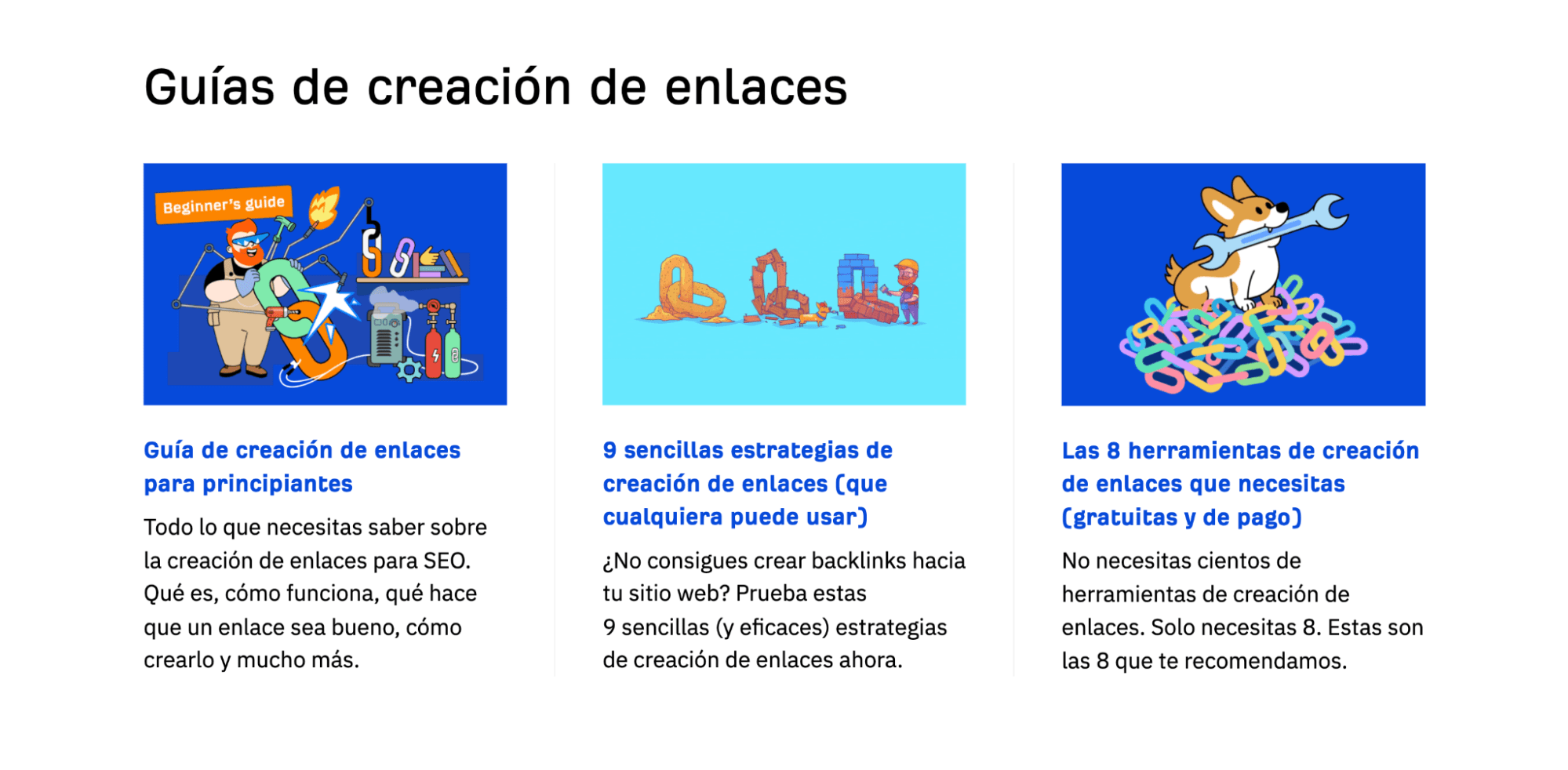 Ejemplo de enlaces internos.