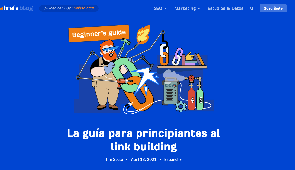 Guía de link building de Ahrefs