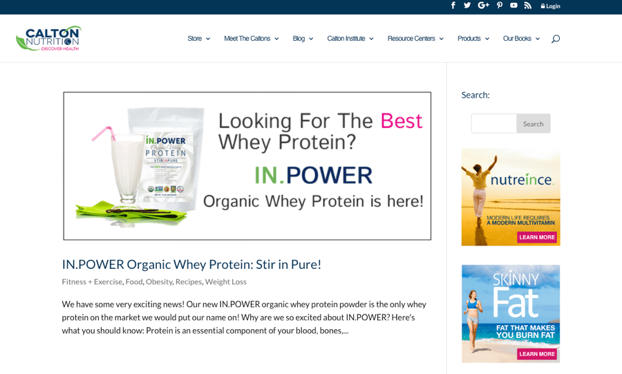Ejemplo de página duplicada a través de las etiquetas automáticamente generadas en un CMS.