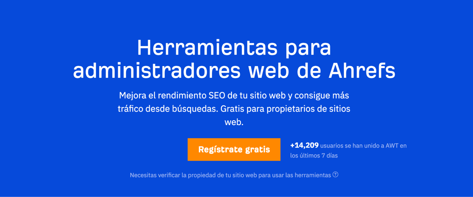 Texto de AWT dirigido a los propietarios de sitios web