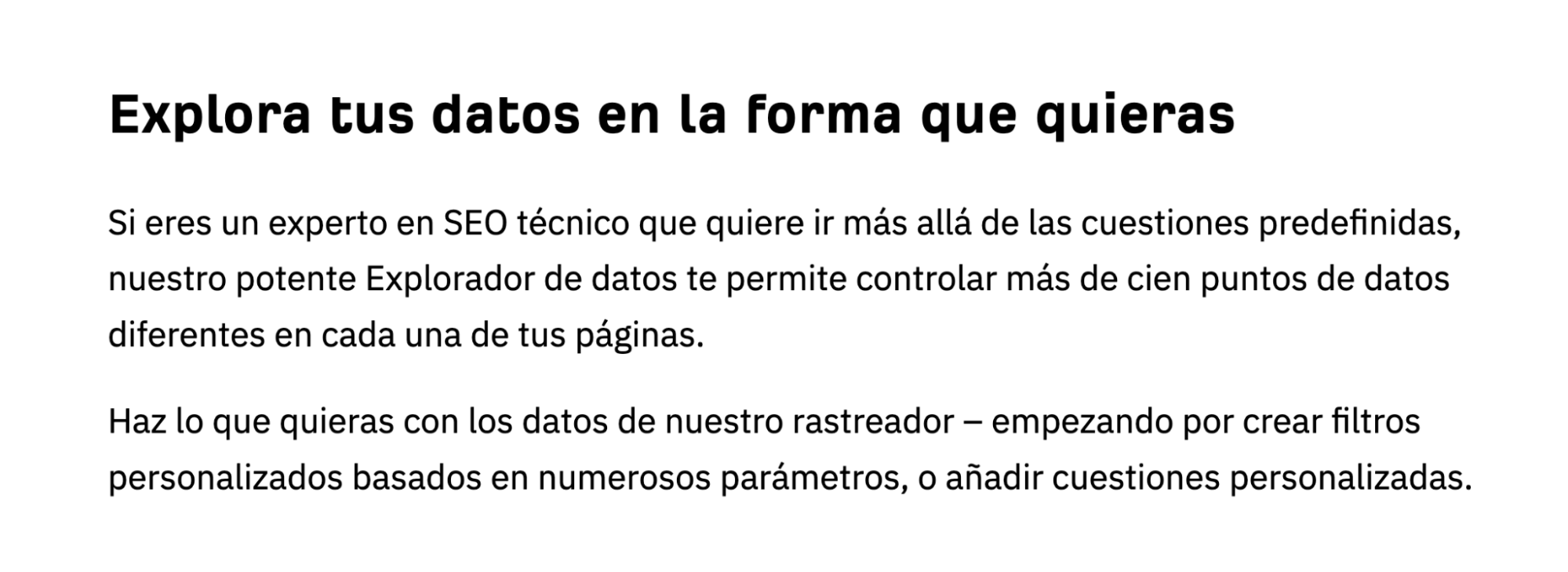 Redacción de Site Audit dirigida a SEO experimentados