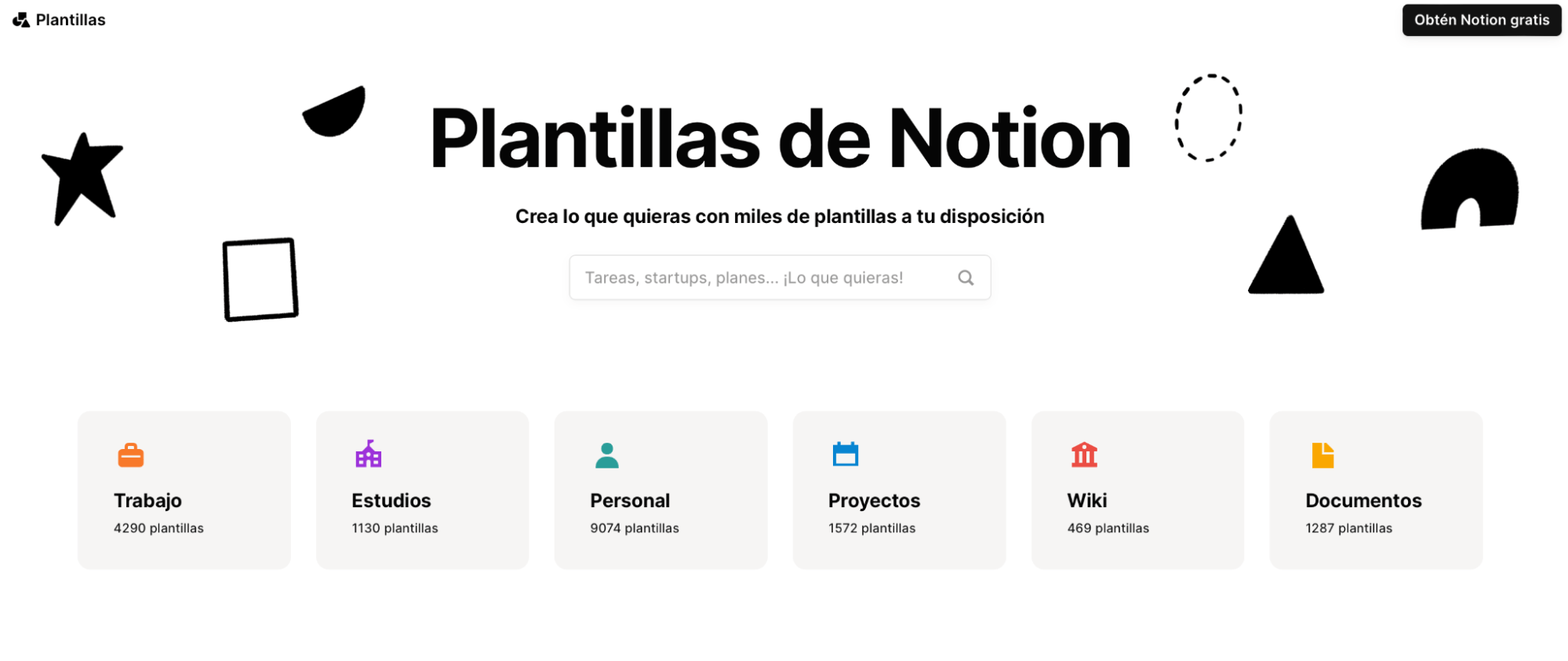 Los usuarios de Notion han creado miles de plantillas
