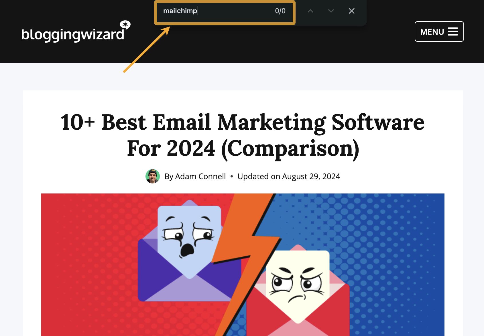Lista del mejor software de email marketing que incluye marcas como ConvertKit y Aweber pero no MailChimp