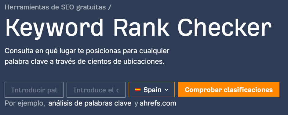 Keyword Rank Tracker de Ahrefs