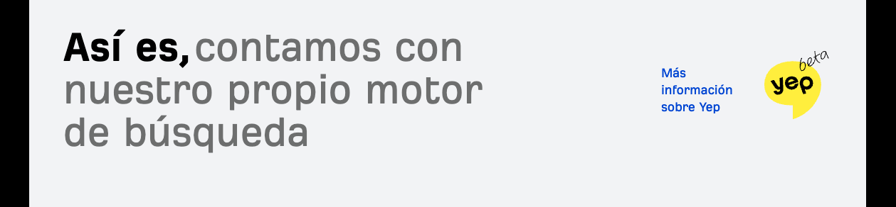 Yep, el motor de búsqueda de Ahrefs