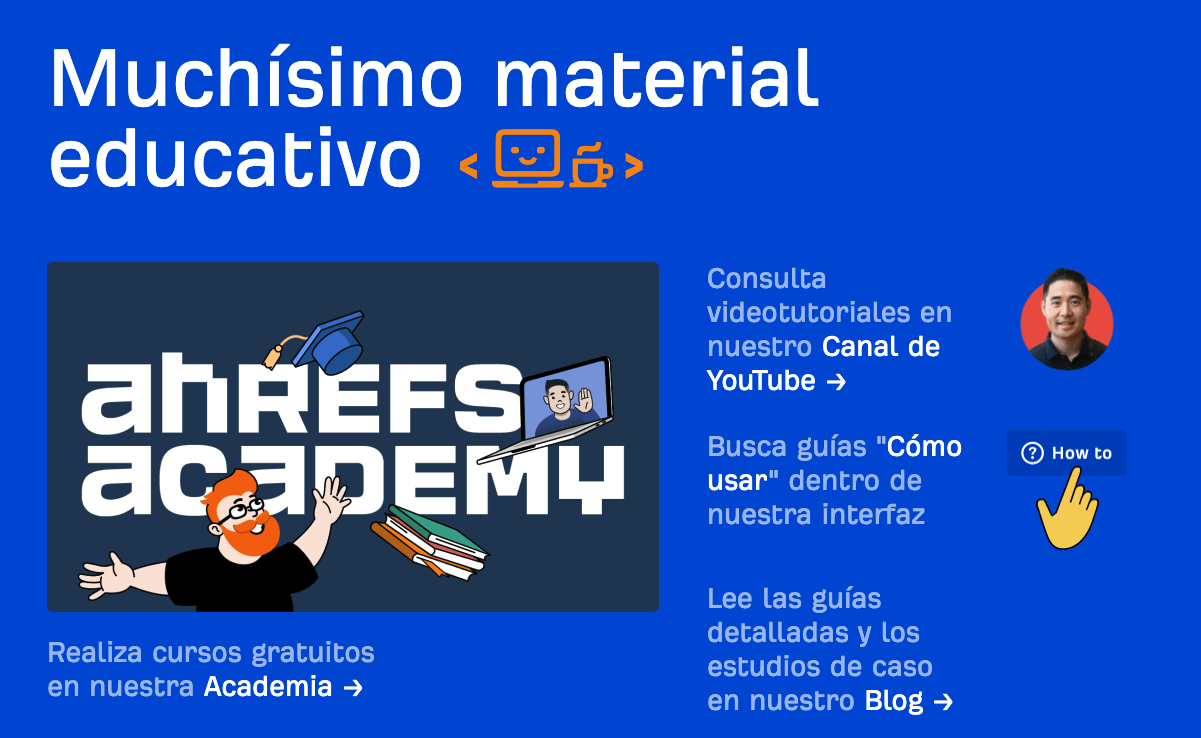 Contenido Educativo de Ahrefs