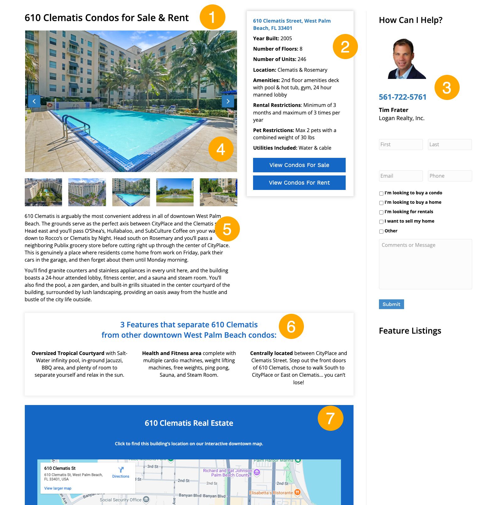 Anatomía de una página de bienes raíces optimizada