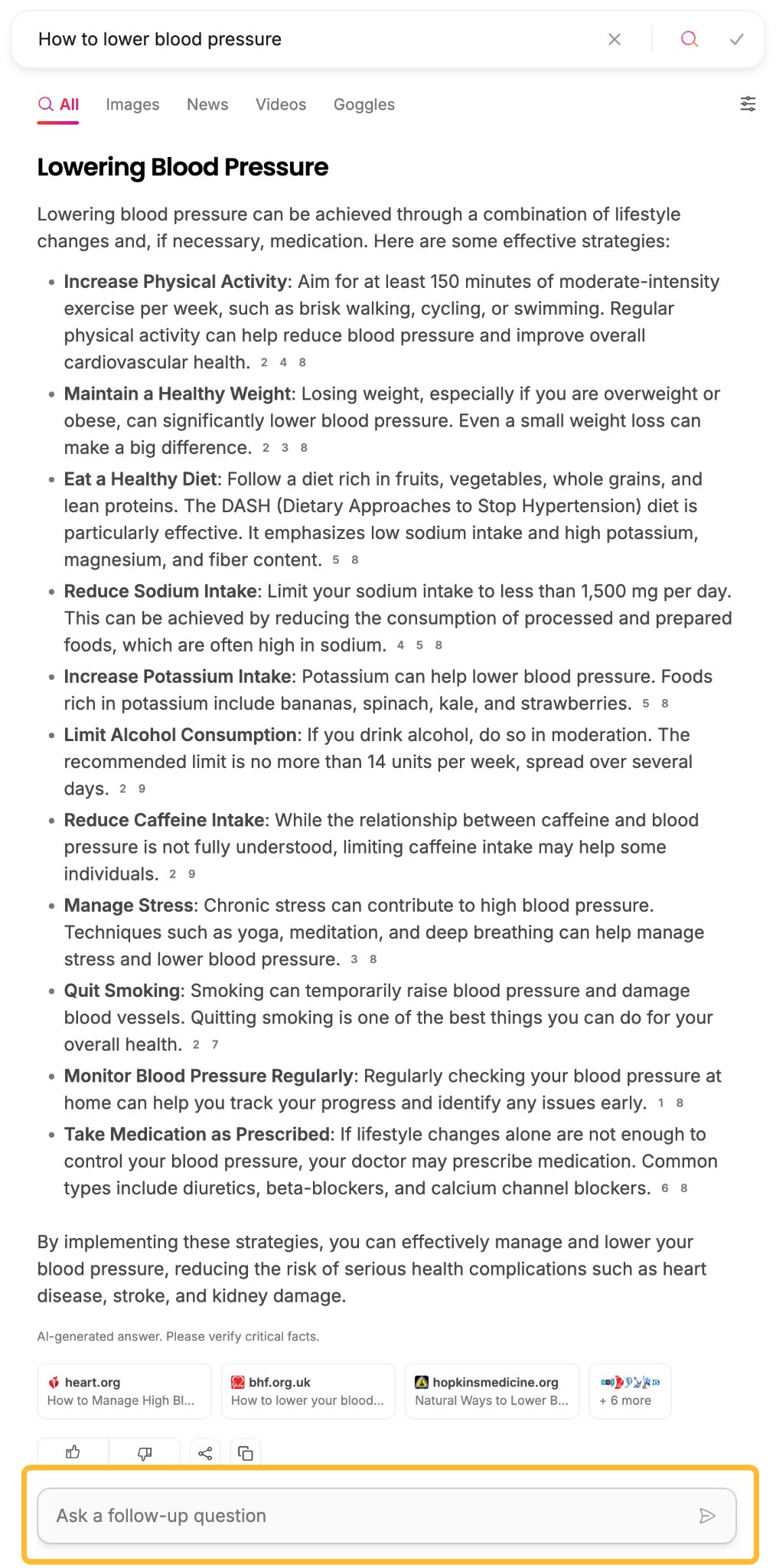 AI Overviews en Brave