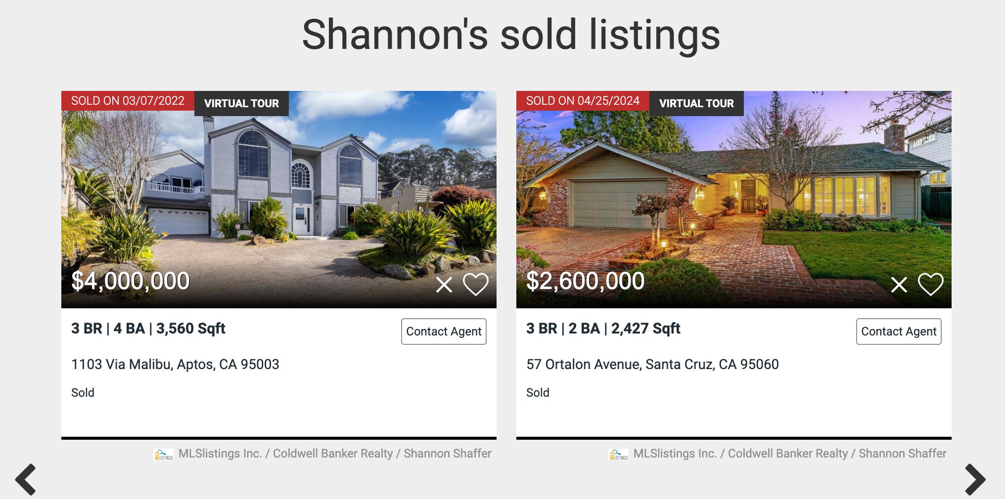 Un agente inmobiliario muestra sus inmuebles vendidos para promocionar sus servicios.