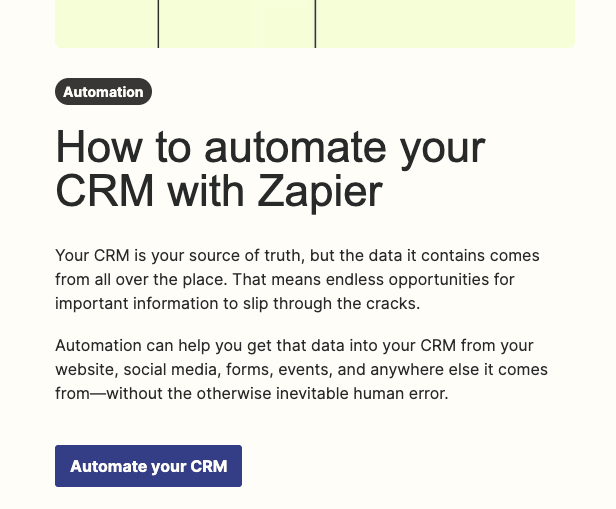 Newsletter de Zapier