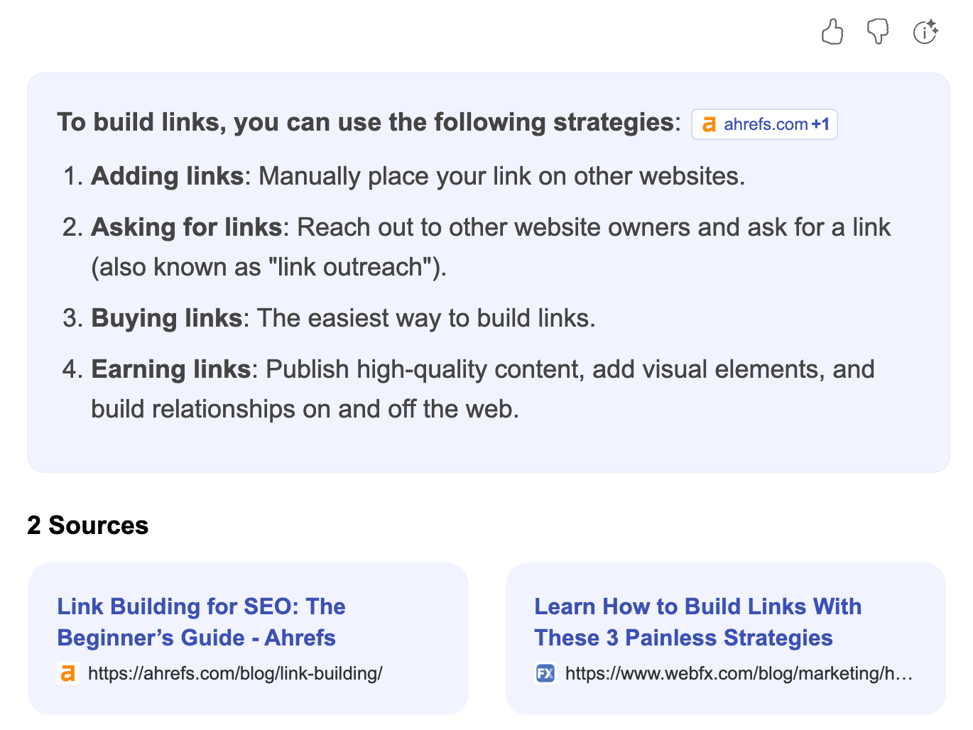 AI Overviews de Bing