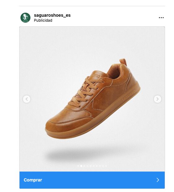 Ejemplo de call to action en un anuncio de Instagram