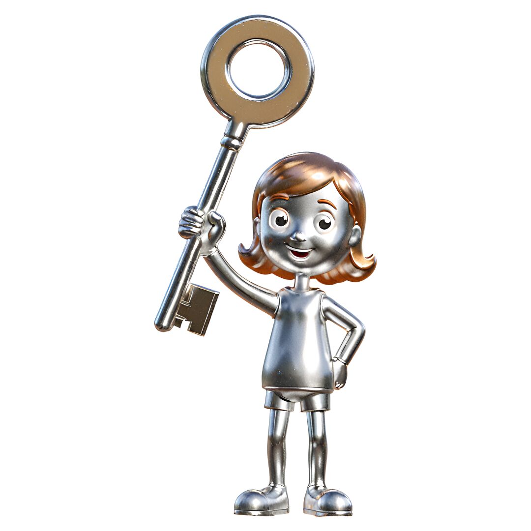 Misma imagen vectorial pero con un efecto 3D Chroma con Canva.