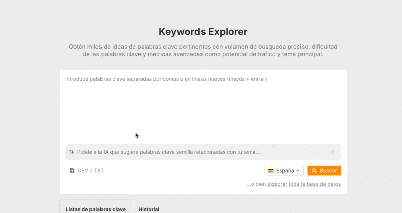 Conseguir ideas de contenido con inteligencia artificial con Ahrefs