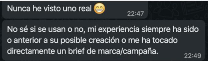 Respuesta en WhatsApp sobre el Plan de Marketing